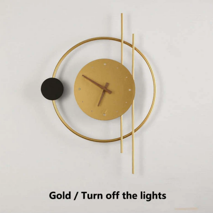 Modern LED wall clock lamp - Chronos