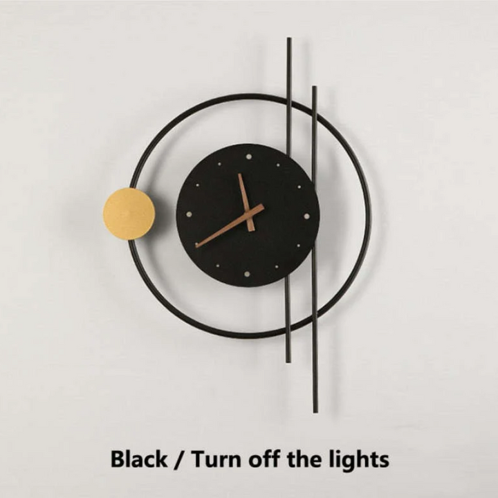 Modern LED wall clock lamp - Chronos