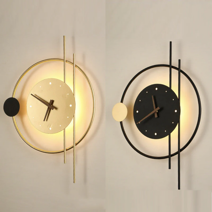 Modern LED wall clock lamp - Chronos