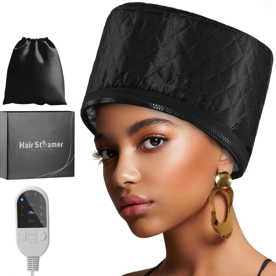 Hair Steamer for Deep Conditioning-Black-The Livary