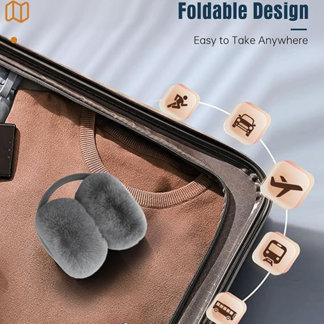 Winter Bluetooth Ear Warmers - CozyGrooves-Black-The Livary
