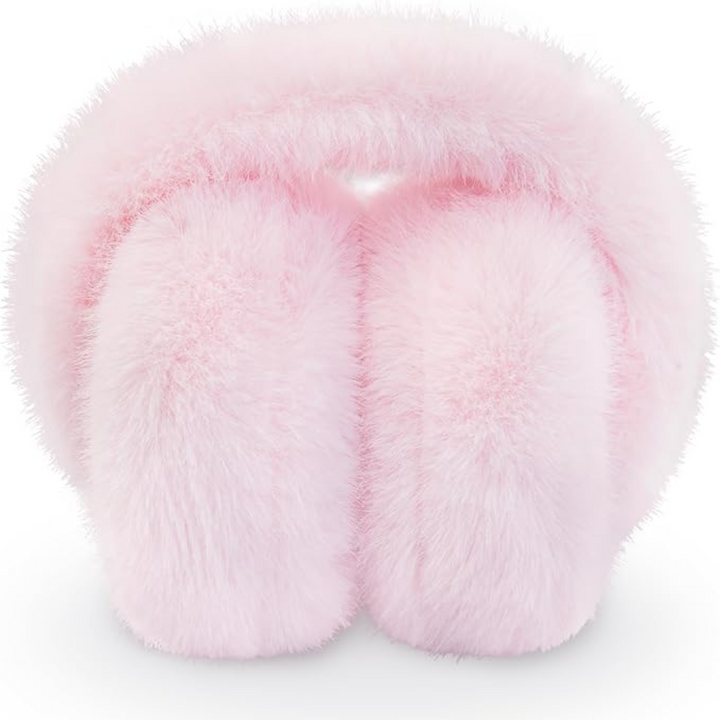 Fluffy Foldable Faux Fur Winter Ear Warmers - FauxSnugs-White-The Livary
