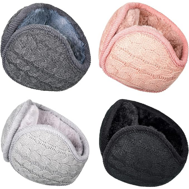 Unisex Foldable Knitted Ear Warmers Set of 4 – BundleMuffs-The Livary