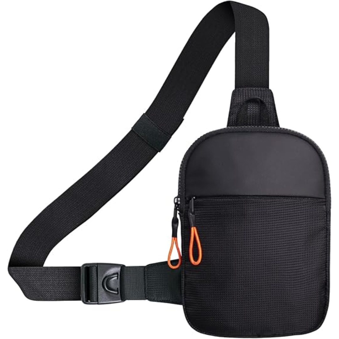 Chest Mini Sling Bag - CrossLite-Black-L-The Livary
