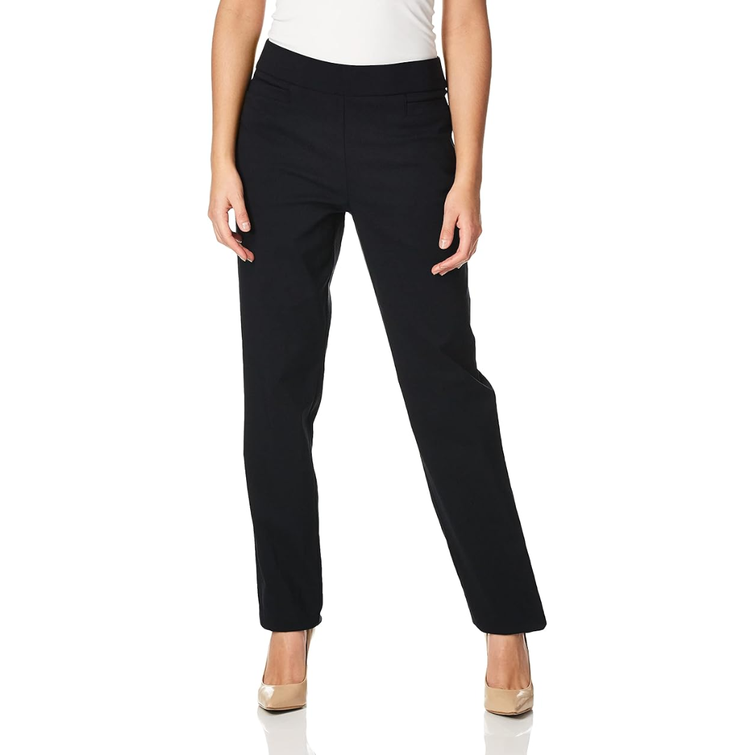 Super Stretch Career Trousers with Welt Pockets - Ilona-Black-6 Short-The Livary