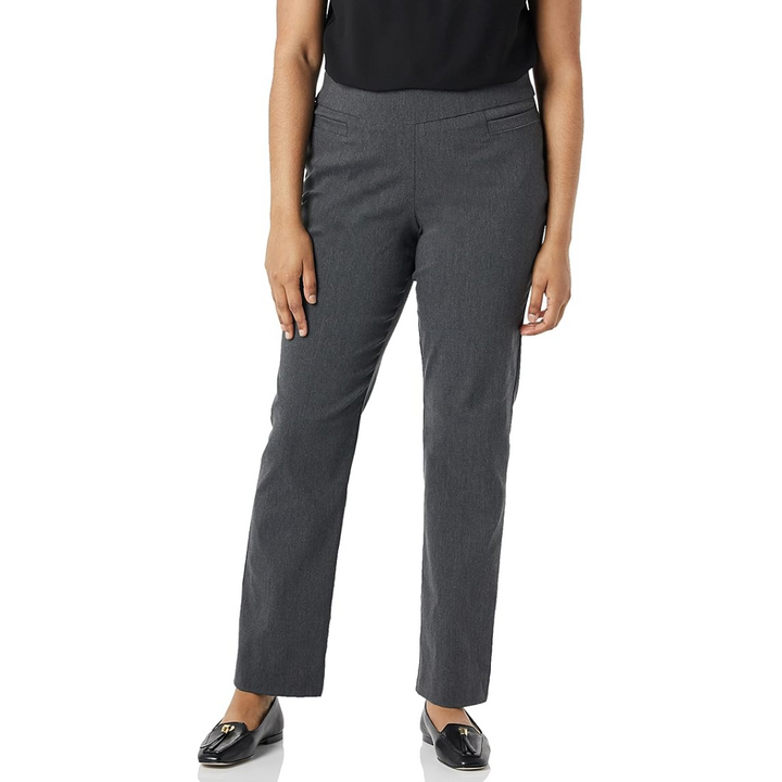 Super Stretch Career Trousers with Welt Pockets - Ilona-Grey-6 Short-The Livary