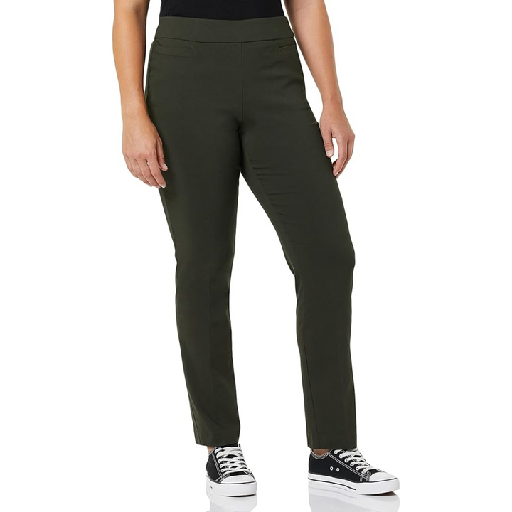 Super Stretch Career Trousers with Welt Pockets - Ilona-Black-6 Short-The Livary