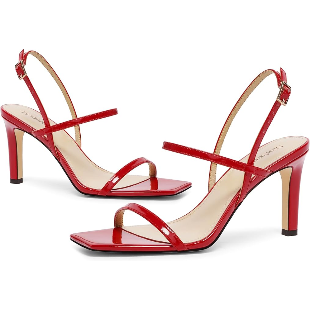 Strappy High Heel Sandals - Olivia-Gold-2.5-The Livary