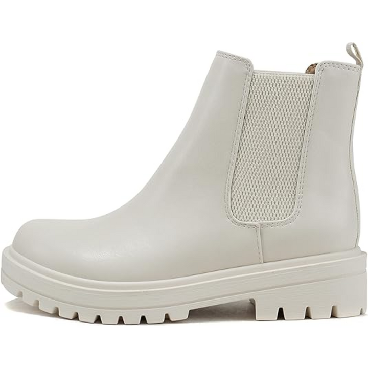 Chic Low Heel Chelsea Ankle Boots - Kailey-Bot PU-3.5-The Livary