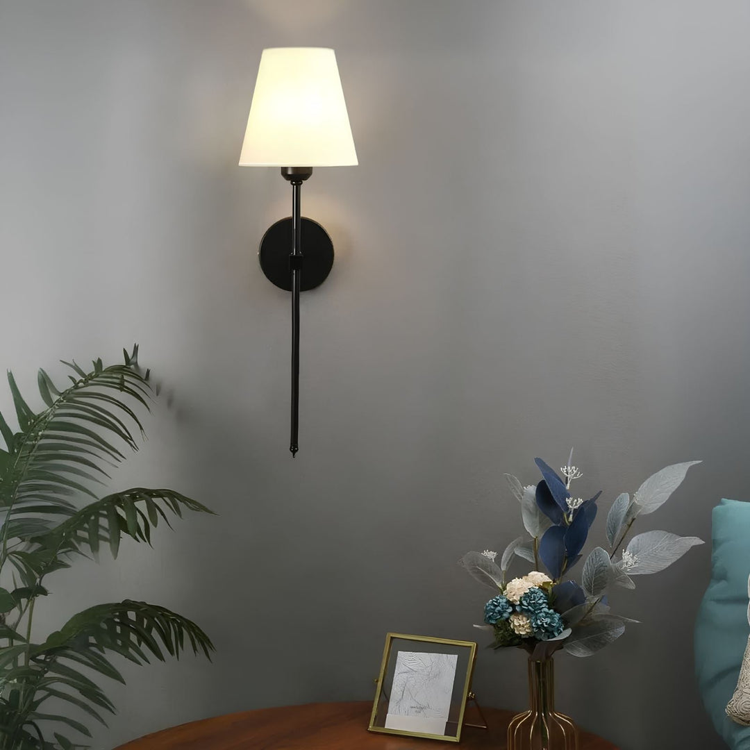 Wireless Luxury Wall Lamp - LumaElegance-2-Black-Round-The Livary