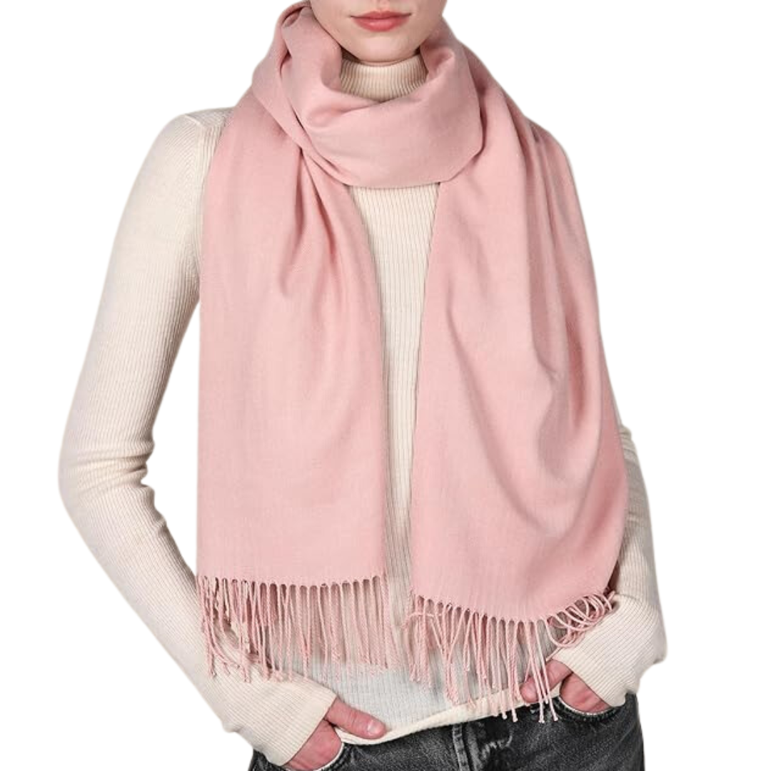 Trendy Pashmina Scarf for Women - Eleanor-Pink-The Livary