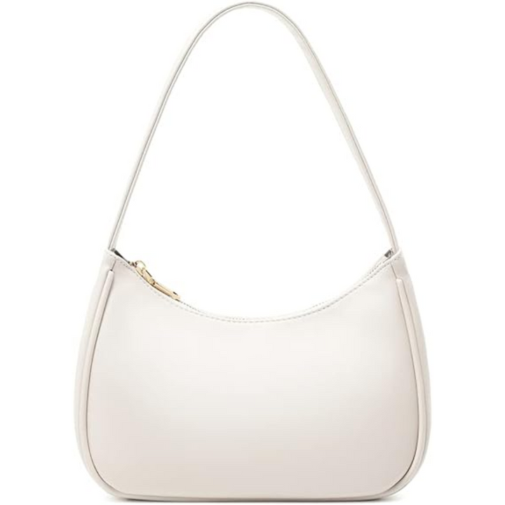 Mini Hobo Bag with Zipper - Sabrina-Beige-The Livary