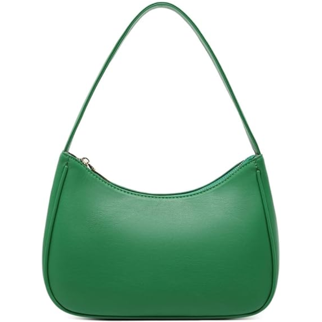 Mini Hobo Bag with Zipper - Sabrina-Green-The Livary