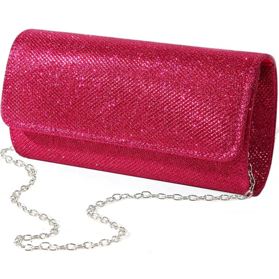 Sparkle Clutch – Ramona-Pink-The Livary