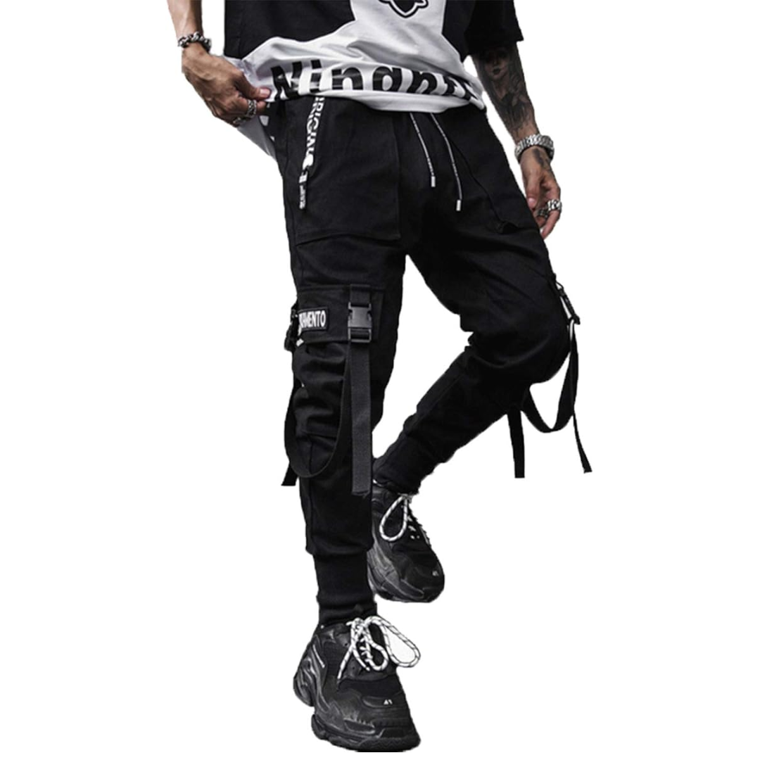 Men's Techwear Tactical Jogging Trousers - Robert-Black-XS-The Livary
