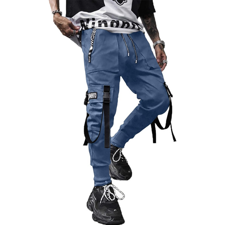 Men's Techwear Tactical Jogging Trousers - Robert-Blue-XS-The Livary