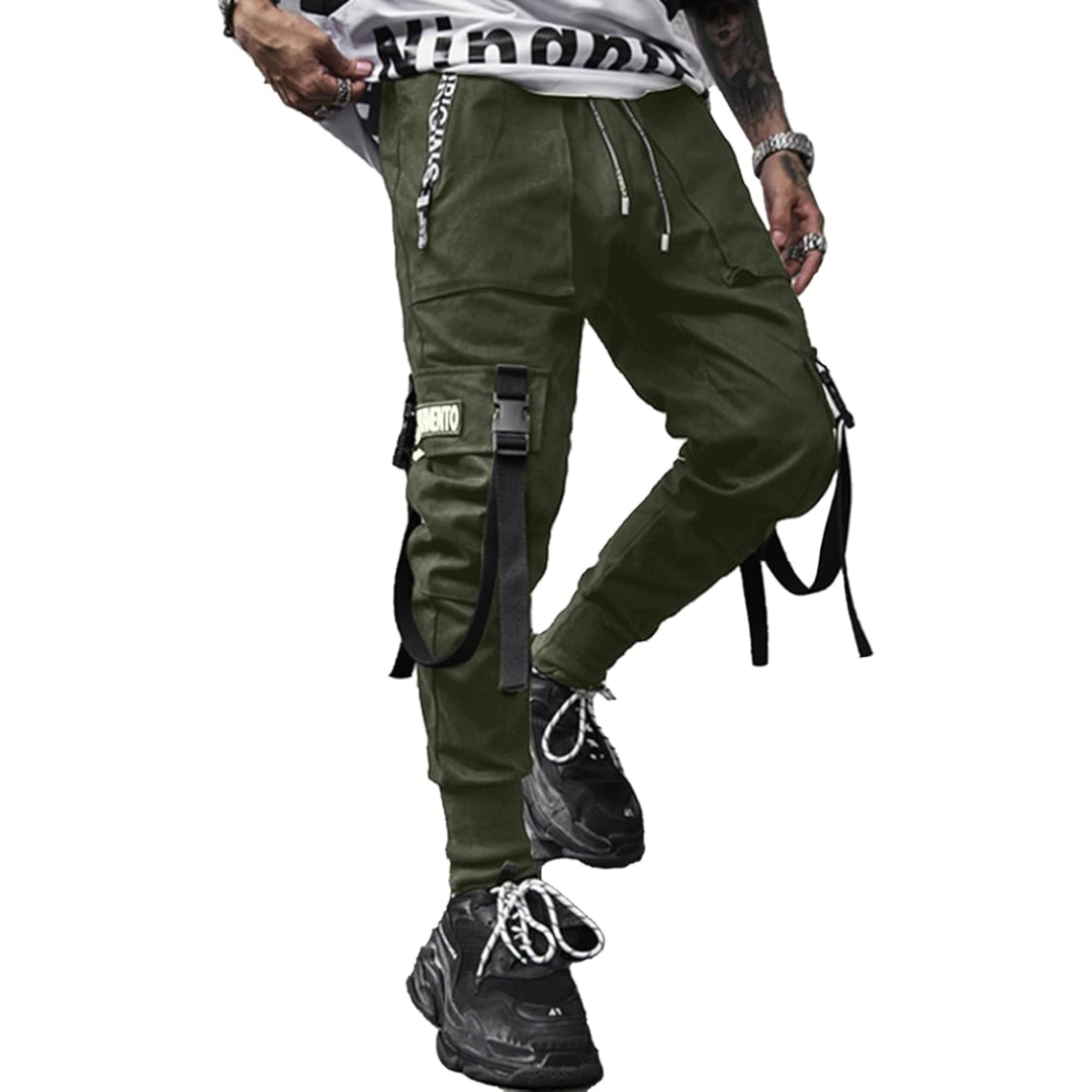 Men's Techwear Tactical Jogging Trousers - Robert-Green-XS-The Livary