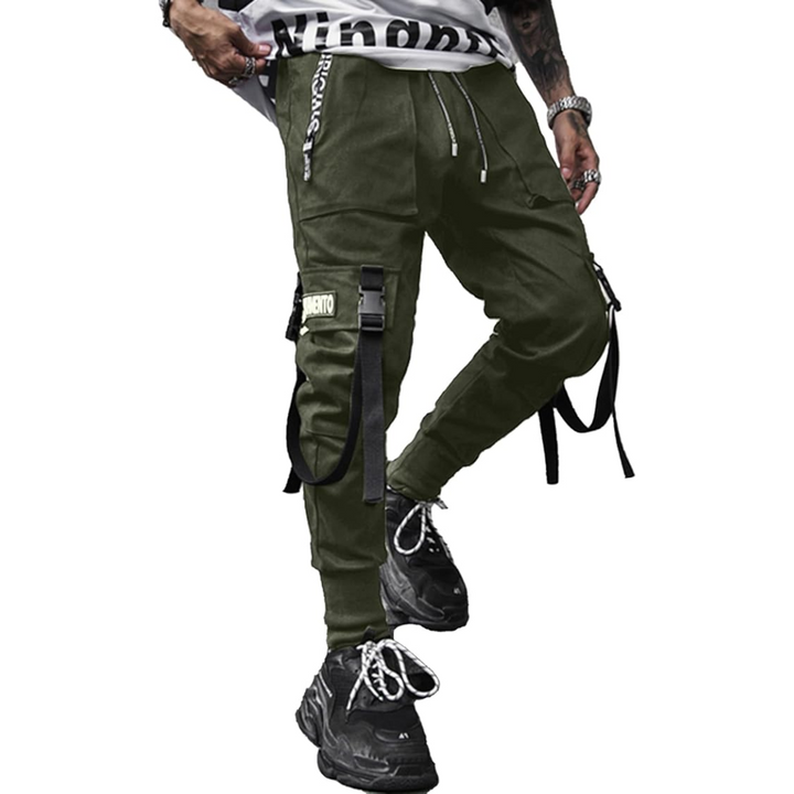 Men's Techwear Tactical Jogging Trousers - Robert-Green-XS-The Livary