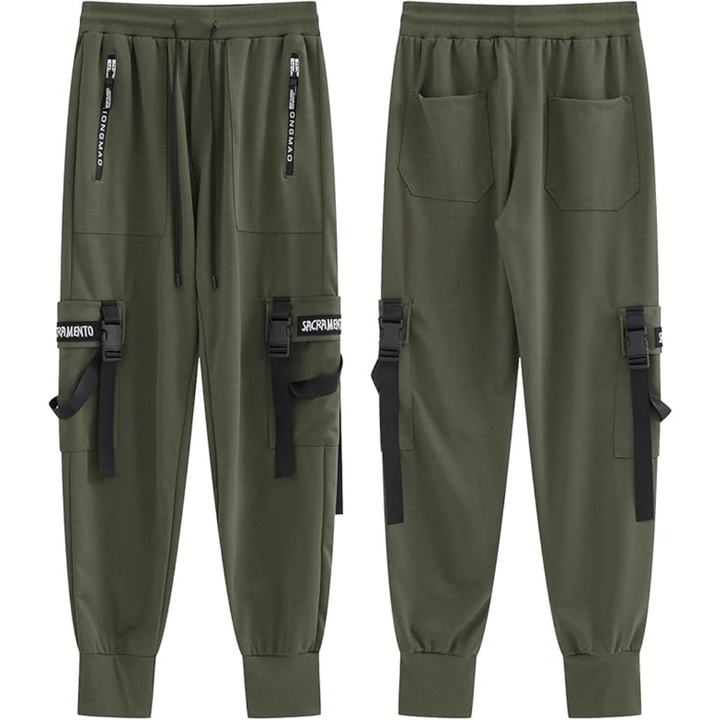 Men's Techwear Tactical Jogging Trousers - Robert-Black-XS-The Livary
