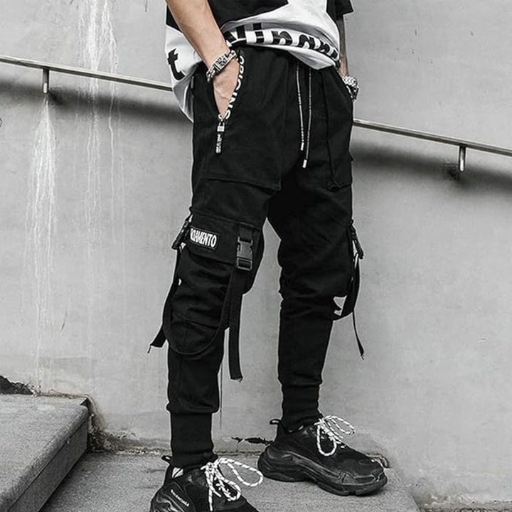 Men's Techwear Tactical Jogging Trousers - Robert-Black-XS-The Livary