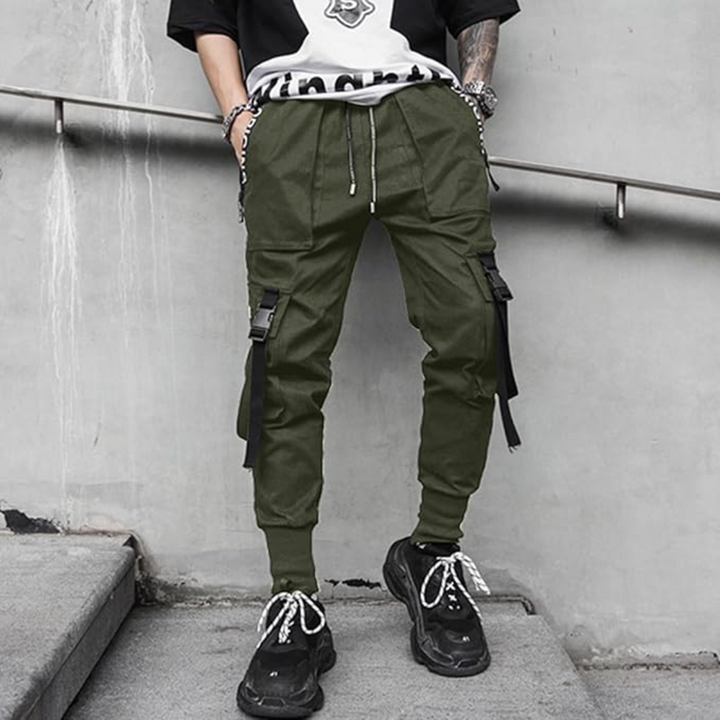 Men's Techwear Tactical Jogging Trousers - Robert-Black-XS-The Livary