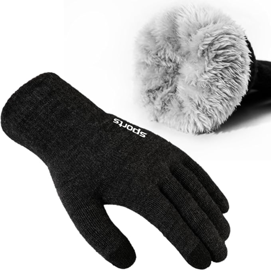 Thermal Touchscreen Winter Gloves - Rowan-Grey-L-The Livary
