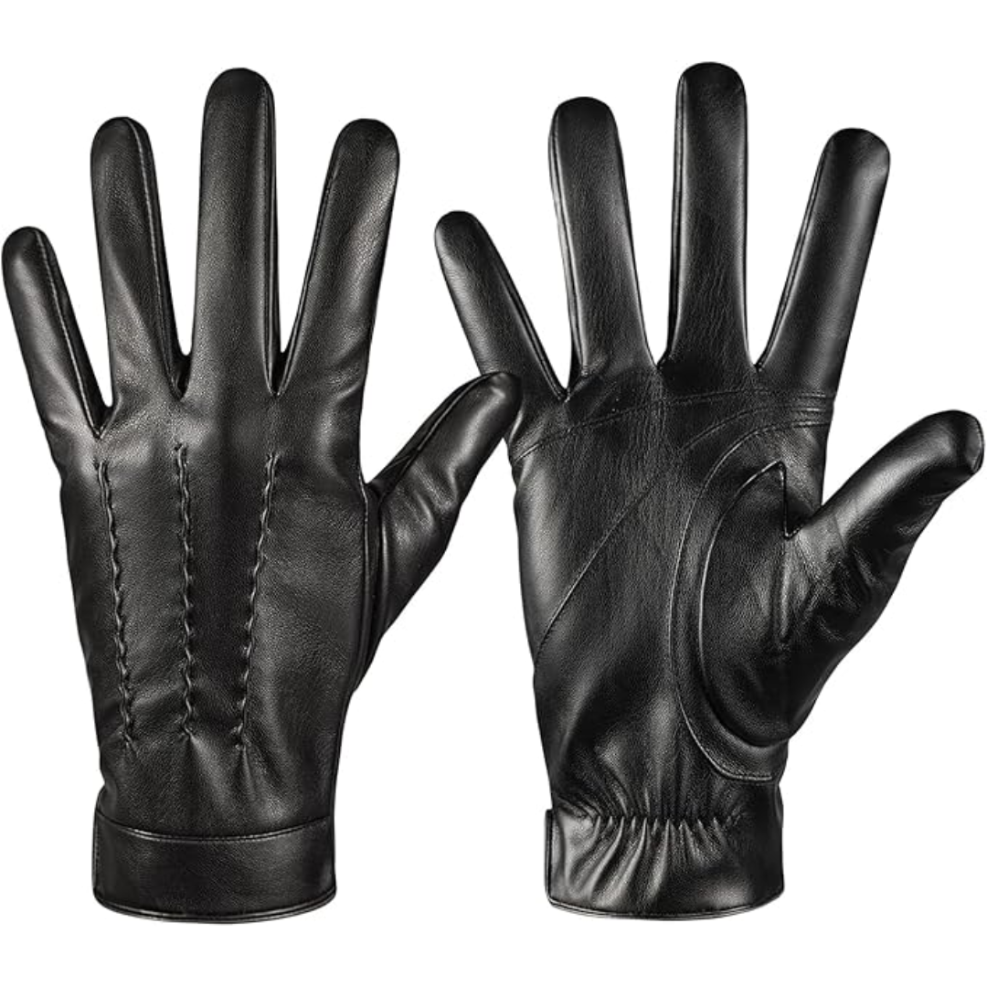 Touchscreen Winter Gloves with Cashmere Lining - Julien-Black-S-The Livary