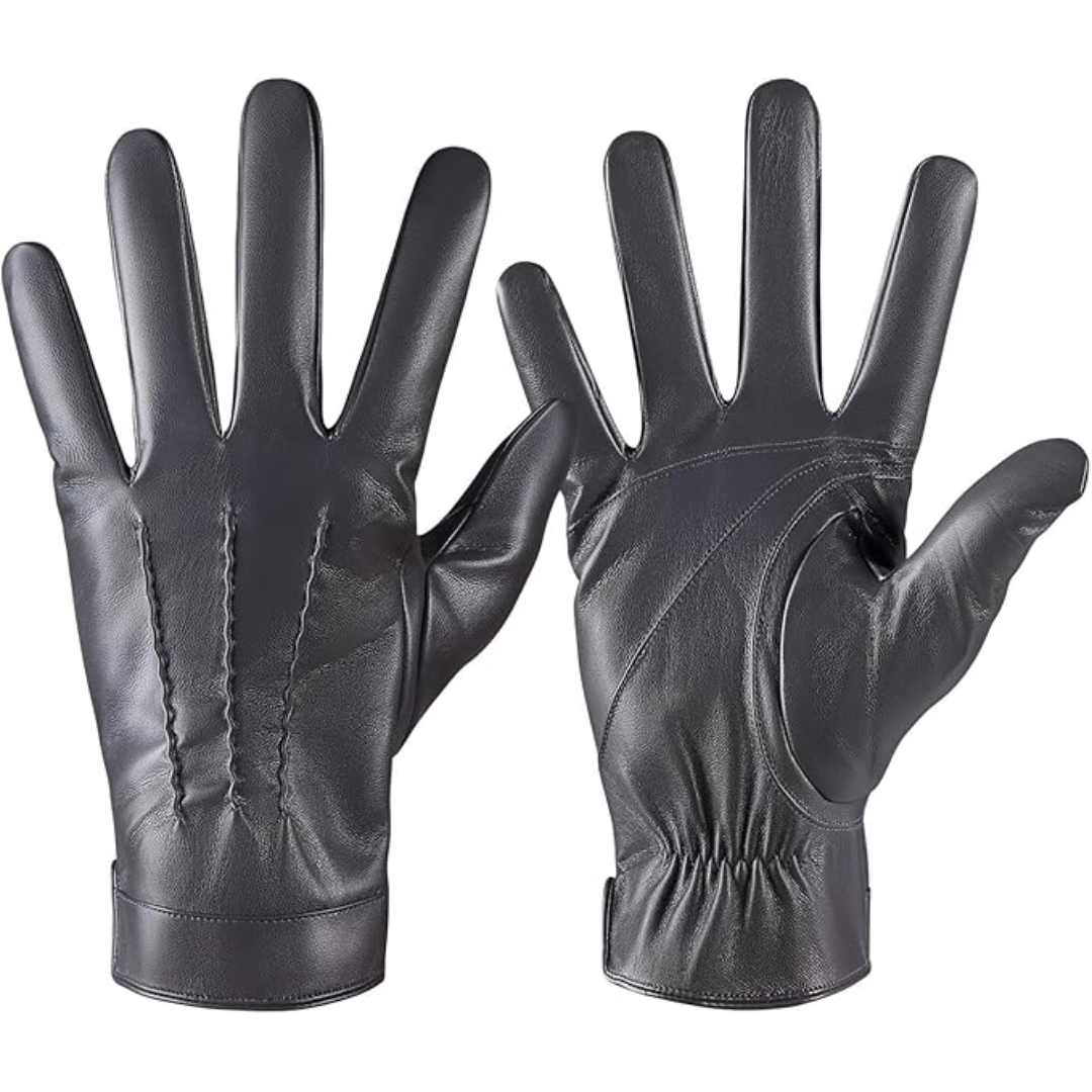Touchscreen Winter Gloves with Cashmere Lining - Julien-Grey-S-The Livary