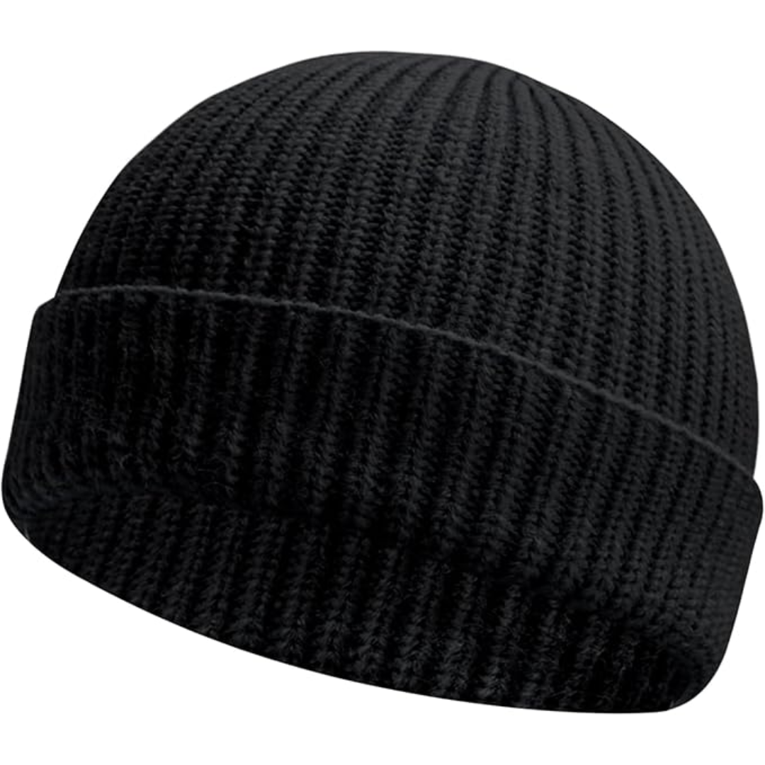 Knitted Winter Beanie - Robin-Black-The Livary