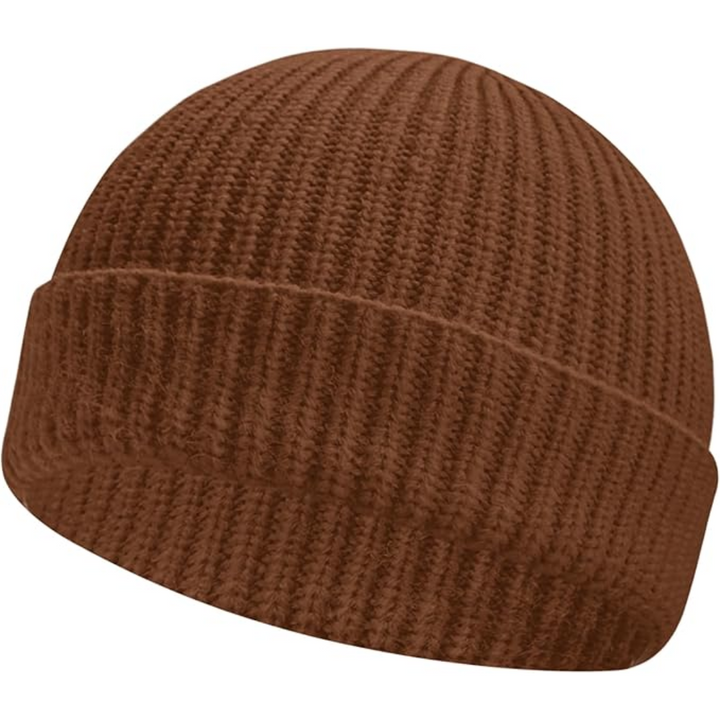 Knitted Winter Beanie - Robin-Brown-The Livary