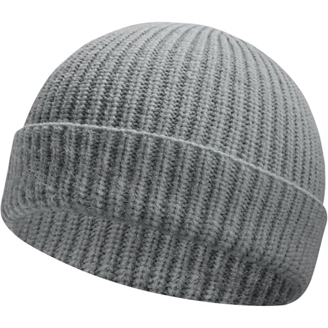 Knitted Winter Beanie - Robin-Grey-The Livary