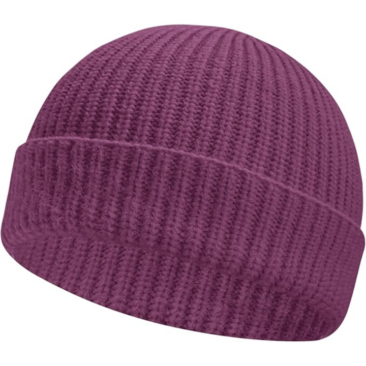 Knitted Winter Beanie - Robin-Purple-The Livary