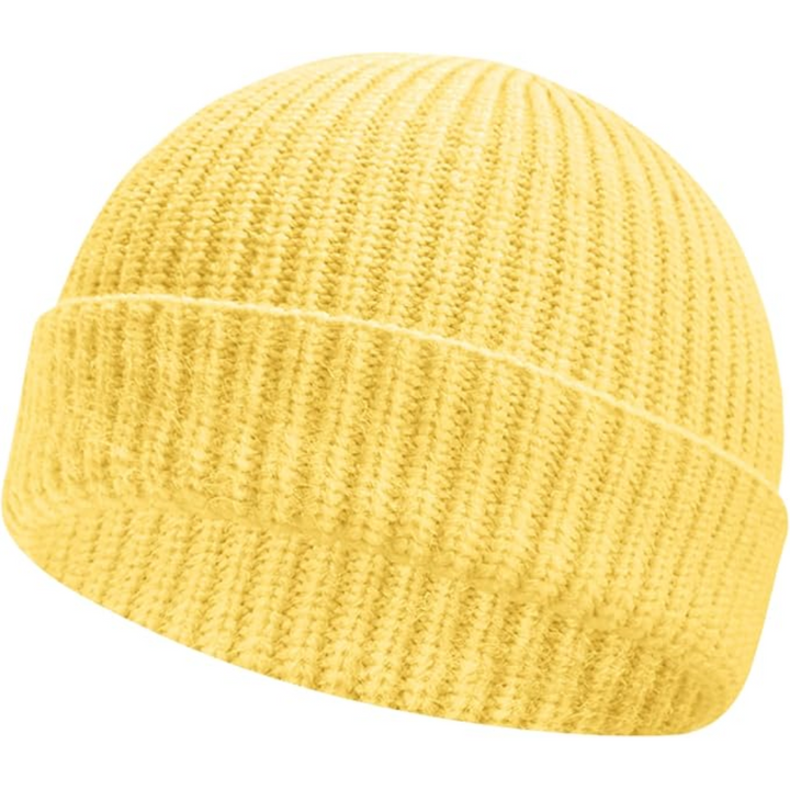 Knitted Winter Beanie - Robin-Yellow-The Livary