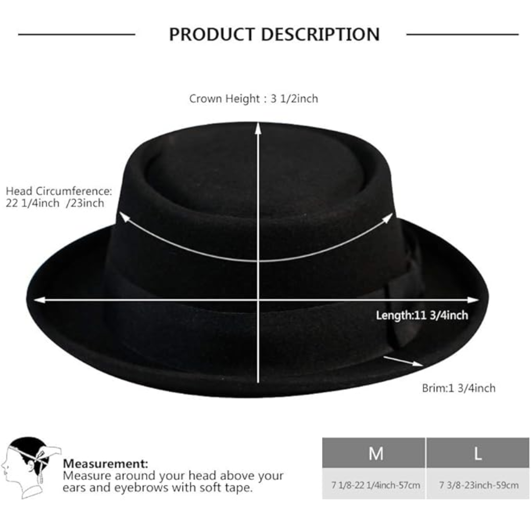 Wool Felt Fedora Hat - Camille-The Livary