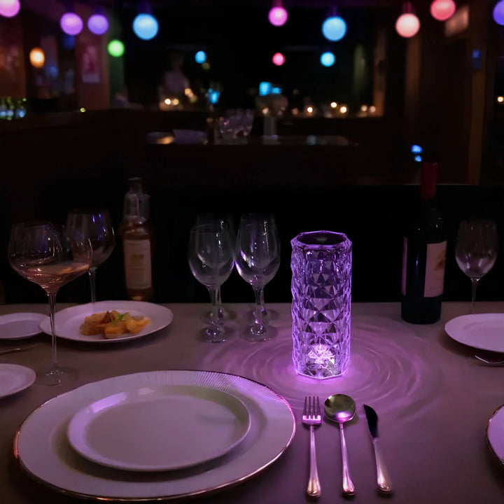 Crystal Table Lamp with Touch Control - Aurora-The Livary