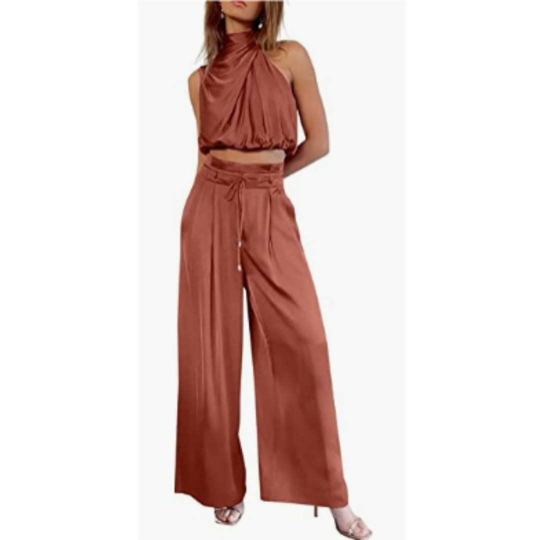 Summer Women's Jumpsuit – Yara-Orange-XS-The Livary