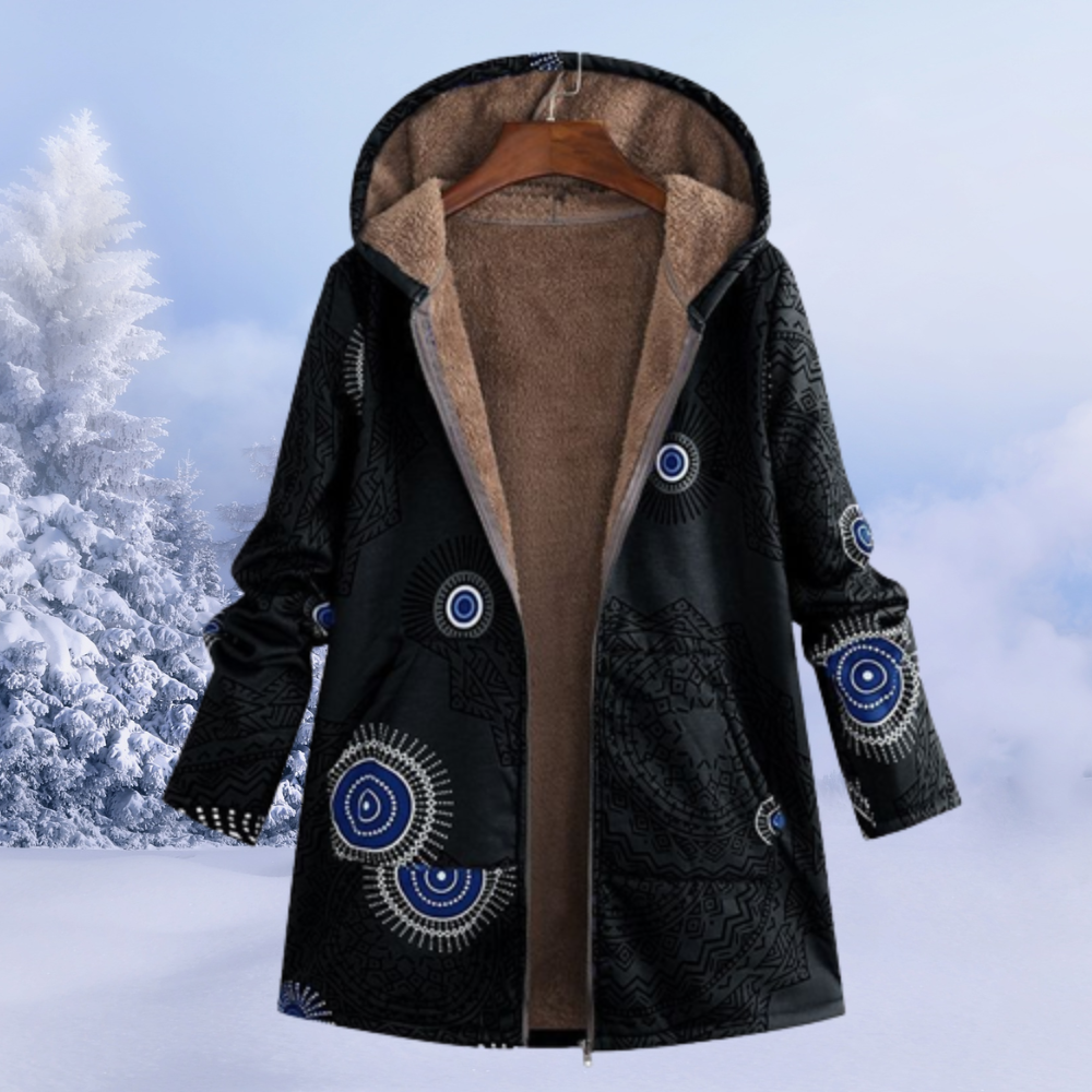 Comfortable Ladies' Winter Coat - Liora-Black-S-The Livary