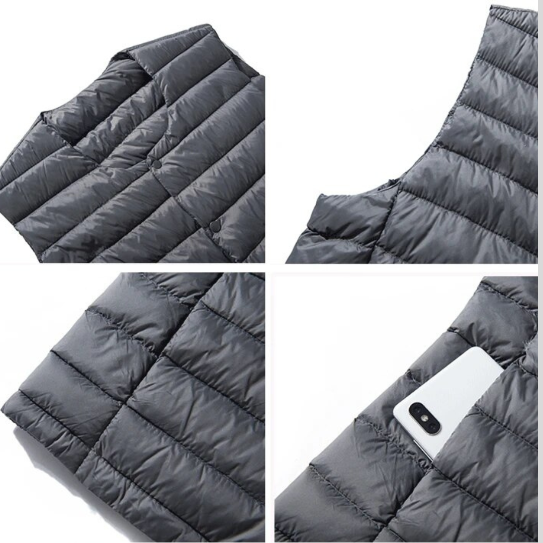 Ultralight down vest for men – Laurent-Black-S-The Livary