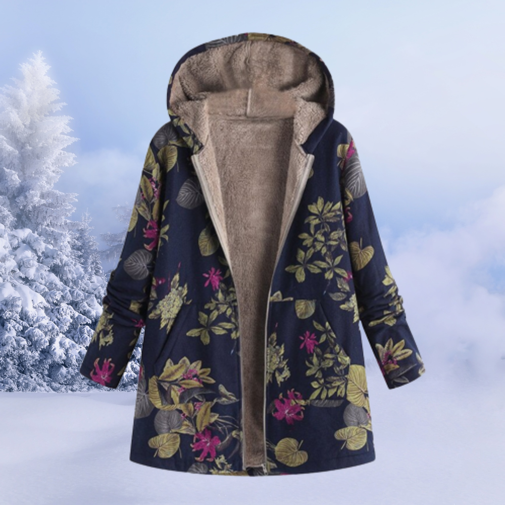 Comfortable Ladies' Winter Coat - Liora-Dark blue-S-The Livary