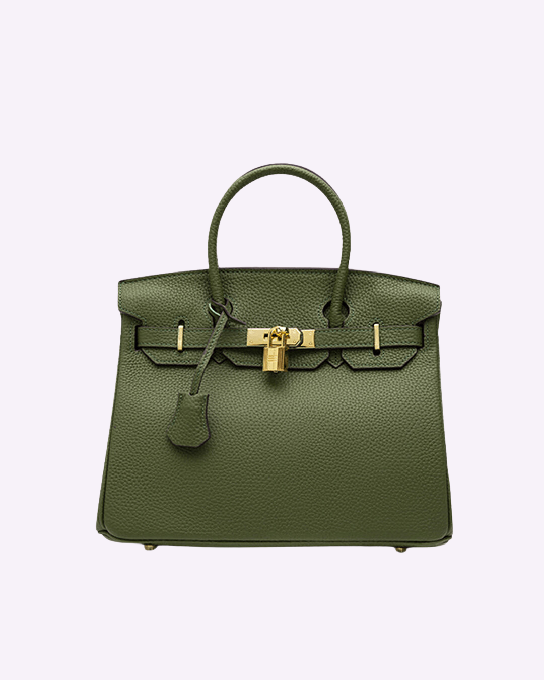 Stylish Leather Handbag - Liana-Green-M-The Livary