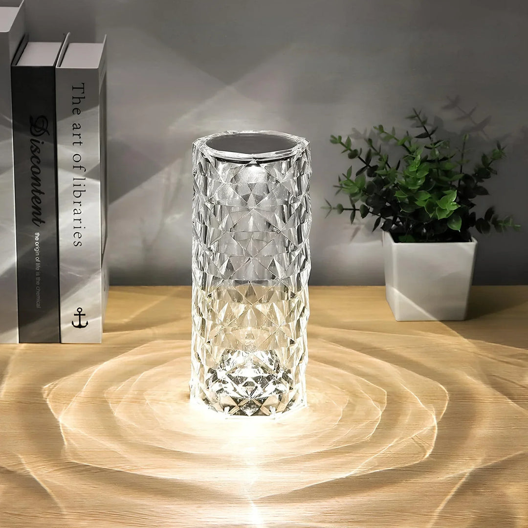 Crystal Table Lamp with Touch Control - Aurora-The Livary