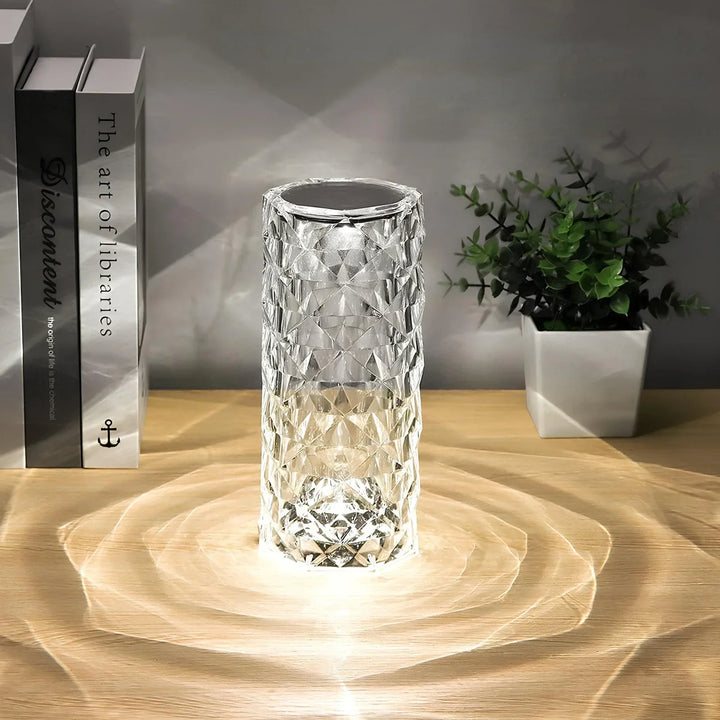 Crystal Table Lamp with Touch Control - Aurora-The Livary