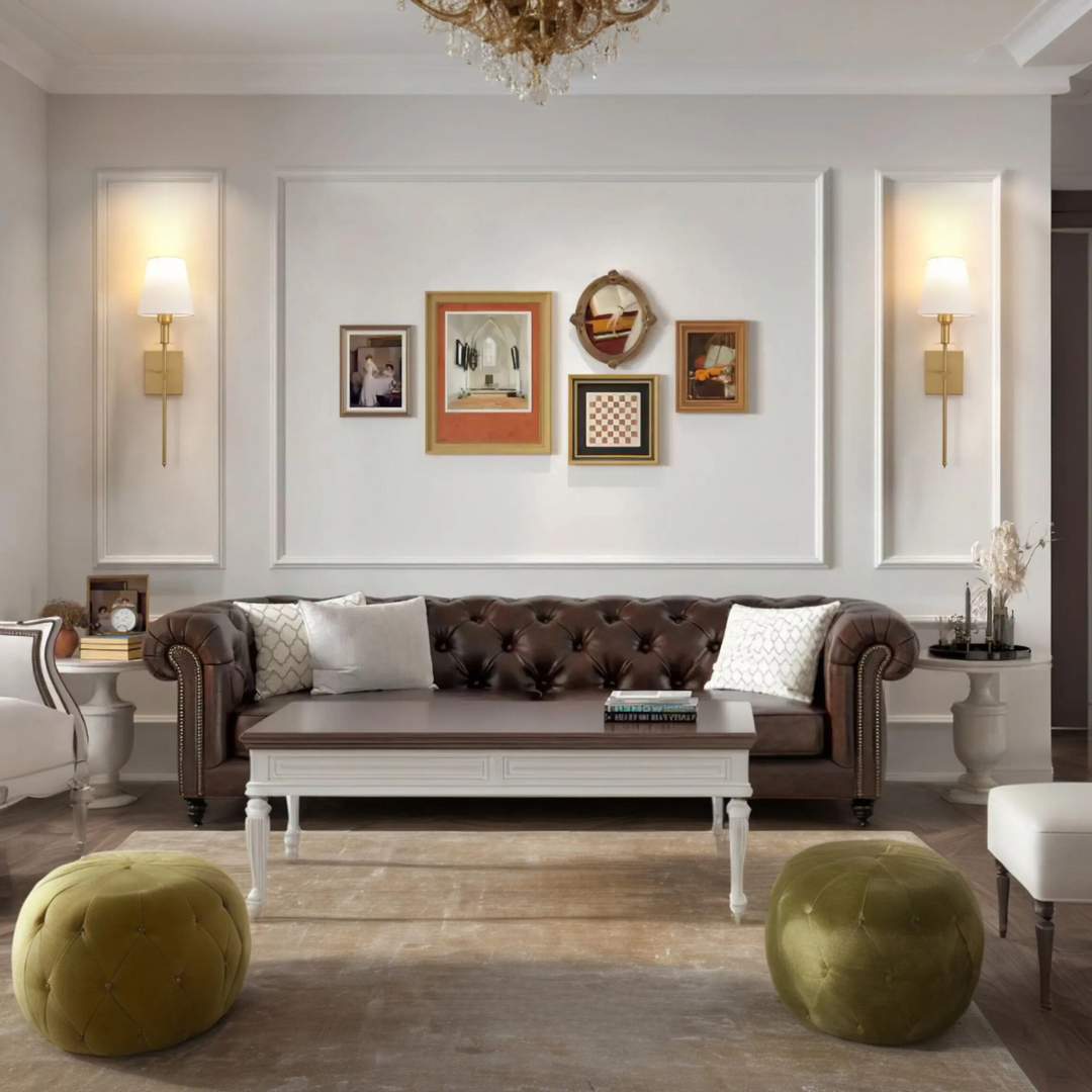 Wireless Luxury Wall Lamp - LumaElegance-2-Gold-Square-The Livary