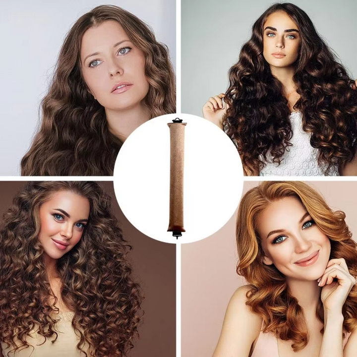 Heatless Hair Curler Set - Soft Curls While You Sleep-Beige-3 pieces-The Livary