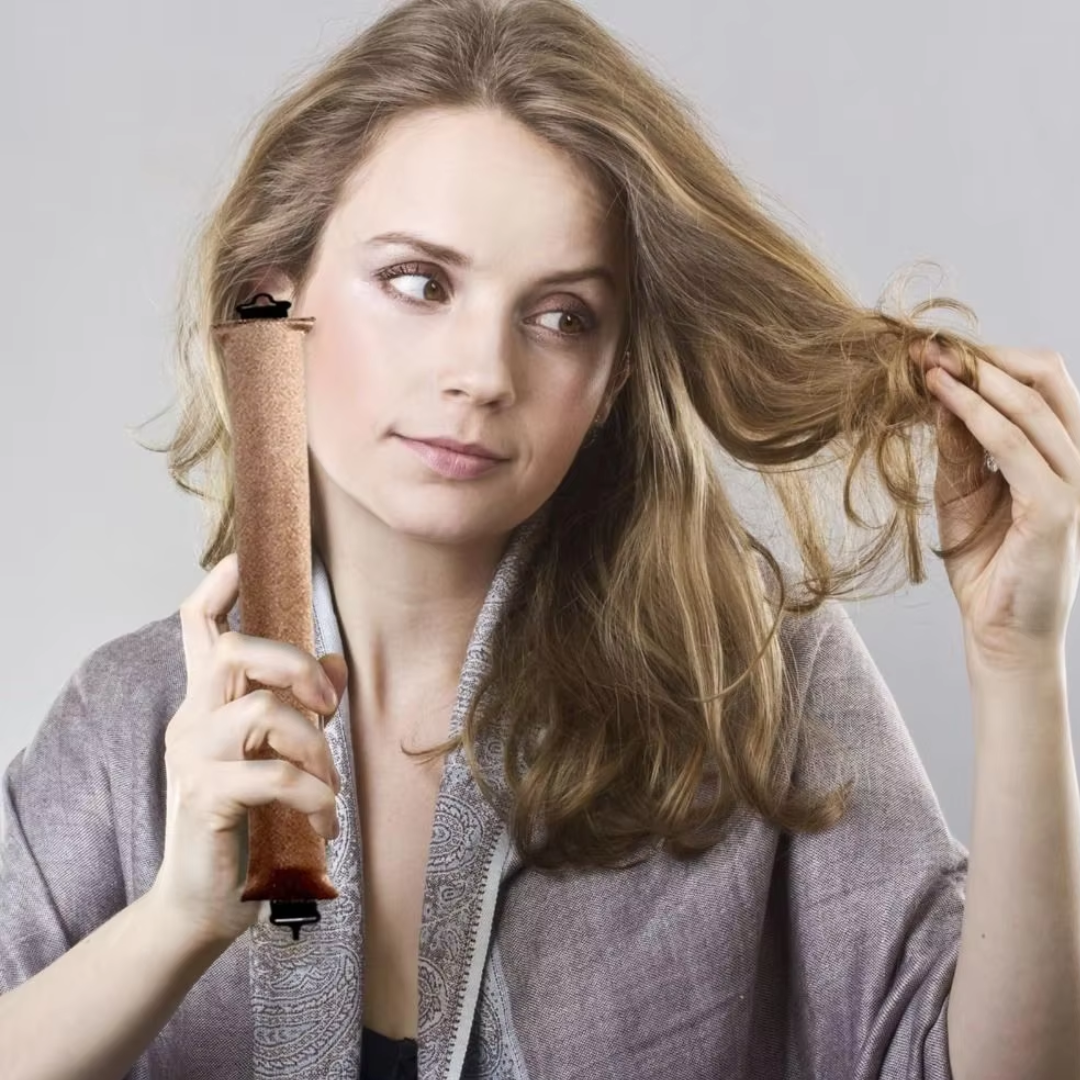 Heatless Hair Curler Set - Soft Curls While You Sleep-Beige-3 pieces-The Livary