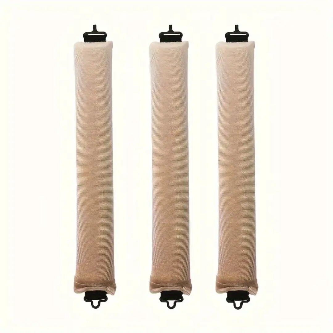 Heatless Hair Curler Set - Soft Curls While You Sleep-Khaki-3 pieces-The Livary