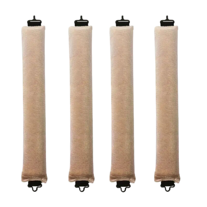 Heatless Hair Curler Set - Soft Curls While You Sleep-Khaki-4 pieces-The Livary