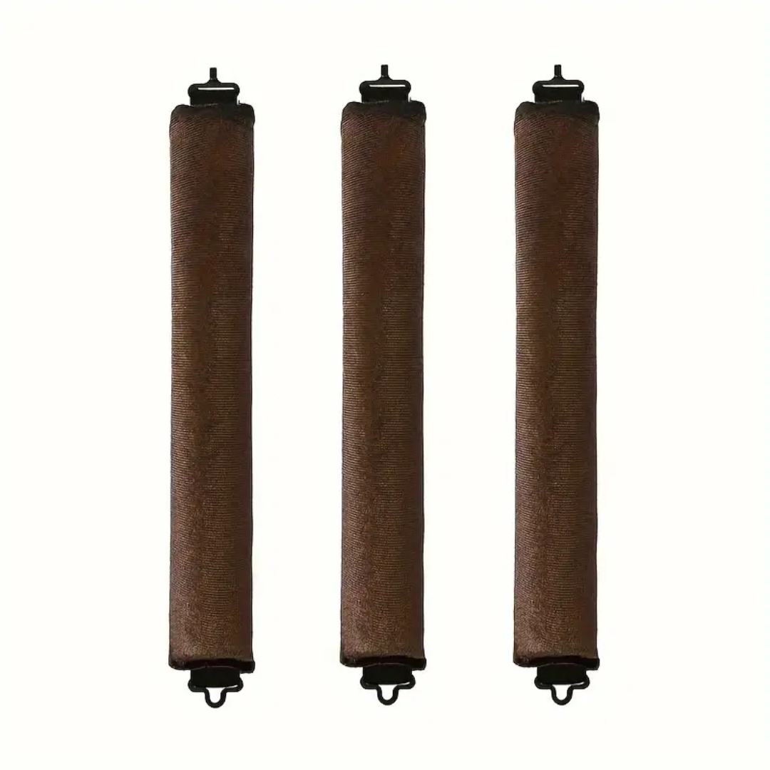 Heatless Hair Curler Set - Soft Curls While You Sleep-Brown-3 pieces-The Livary