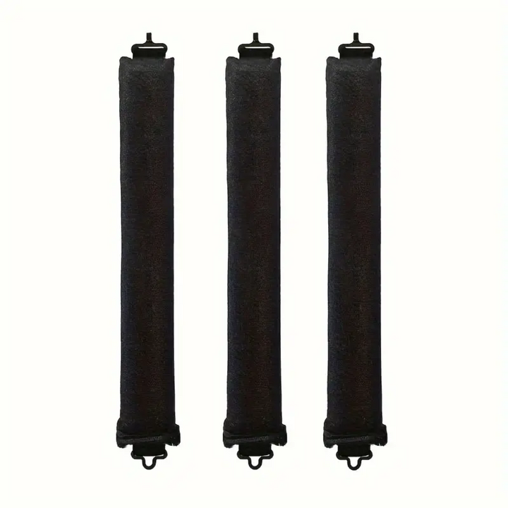 Heatless Hair Curler Set - Soft Curls While You Sleep-Black-3 pieces-The Livary