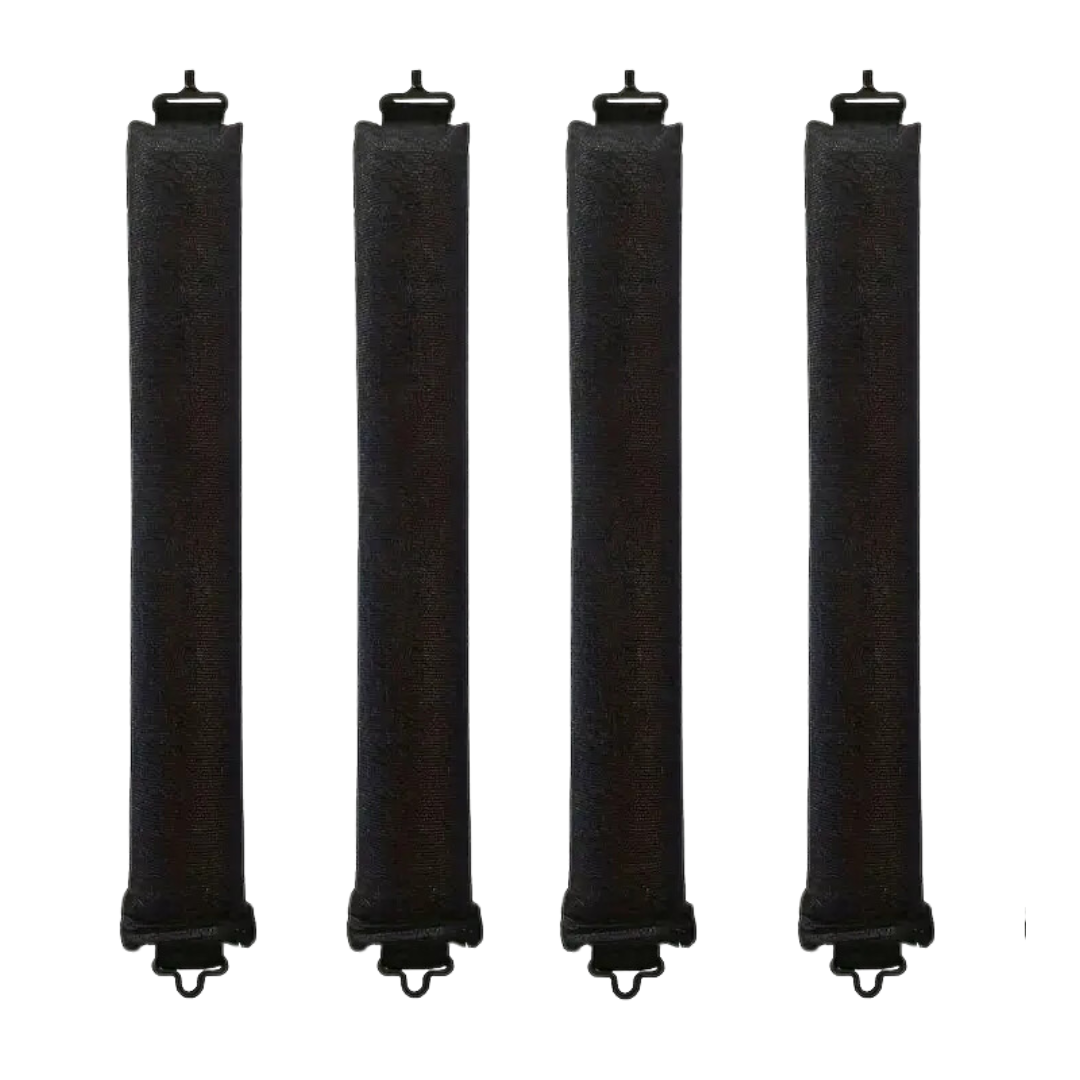 Heatless Hair Curler Set - Soft Curls While You Sleep-Black-4 pieces-The Livary